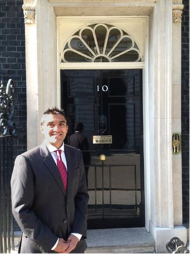 Mitesh Patel at 10 Downing Street